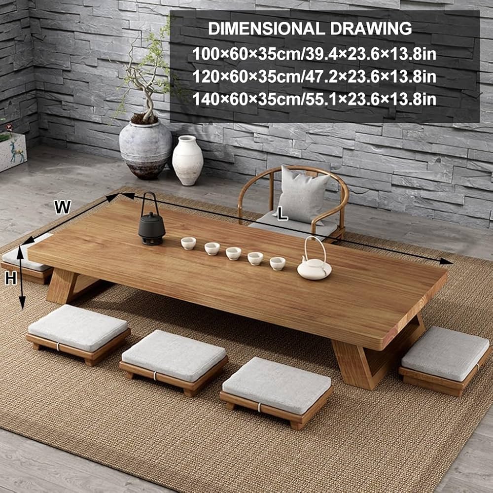 海外ビンテージテーブル JUNZAI Vintage Multi-Functional Japanese Floor Table, Coffee