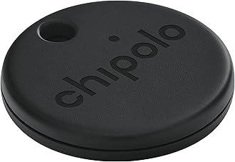 Chipolo ONE Spot - Key Finder, Bluetooth Tracker for Keys, Bag - Works with The Apple Find My app (only for iOS) (Almost Black)