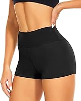 CAMPSNAIL Women's High Waisted Biker Shorts - 3"/5"/8" Tummy Control Spandex Booty Shorts for Yoga, Volleyball, Dance