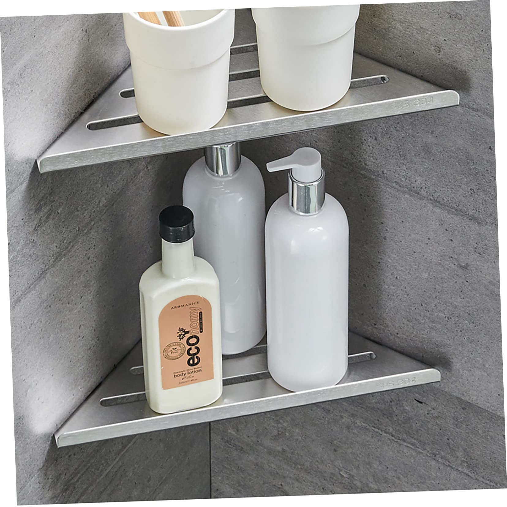 VALICLUD Scaffale Doccia Organizer Da Parete Per Bagno Porta Shampoo e Articoli Da Toeletta Mensola Angolare in Scaffale Pensile Per Doccia Mensole Sospese Per Bagno