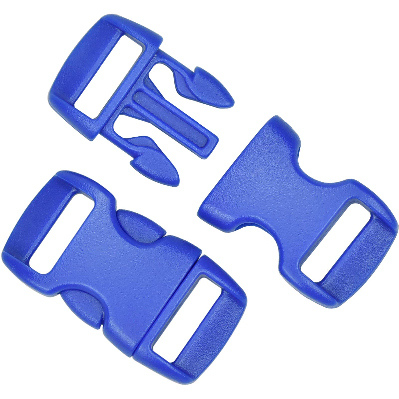 Inntek 12 Stück 10 Fuß Paracord Schnur 550 Paracord Seile, Paracord Armband Paracord Bänder Set mit 24 Paracord Steckverschluss für DIY Armbänder, Schlüsselanhänger,Hundeleinen, Leinen, Zeltseil