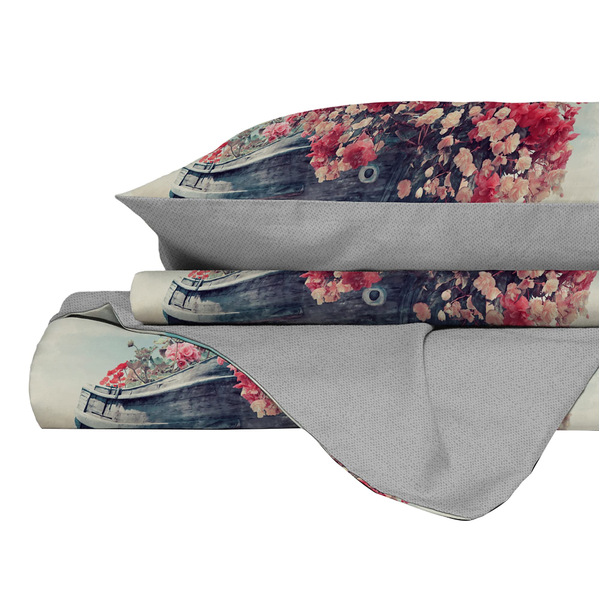Italian Bed Linen SOGNI D'AUTORE Duvet Cover Set 100% Cotton, SD-17, Double, Doble - Image 4