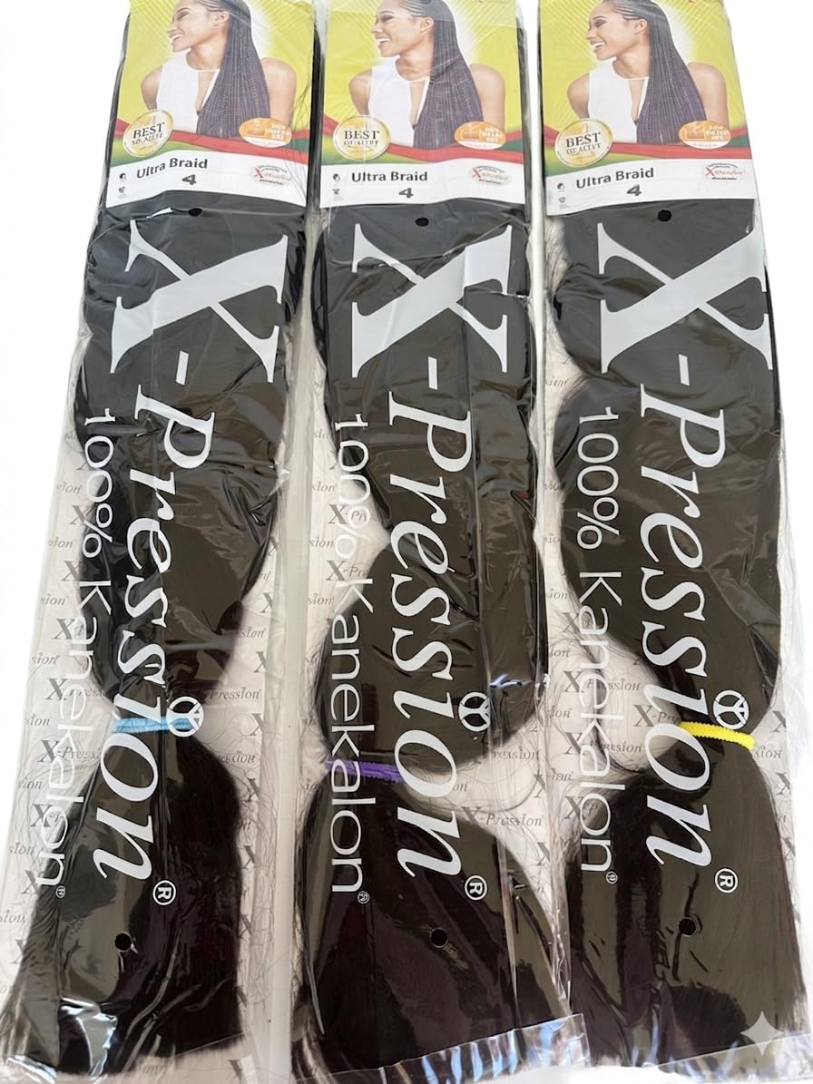 C.O.M.B.O. Extension クリア 24mm2個 Ultra軸 x-pression XPRESSION ULTRA BRAID HAIR EXTENSION FOR BRAIDING 82