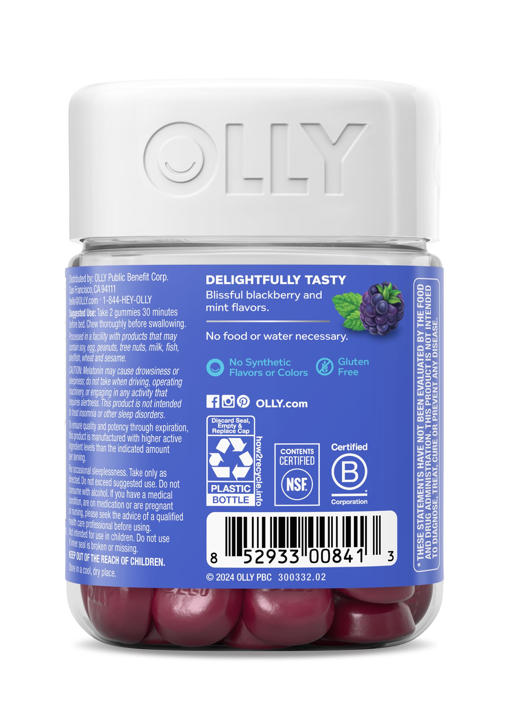 OLLY Extra Strength Sleep, Occasional Sleep Support Supplement - 50 Count — Amazon image 6