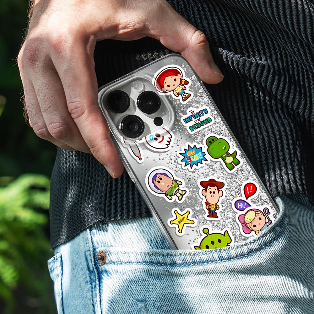 ERT GROUP Funda para teléfono móvil Apple iPhone 14 Pro Original y con Licencia Oficial de Disney con diseño Toy Story 015, con Efecto desbordante de Purpurina