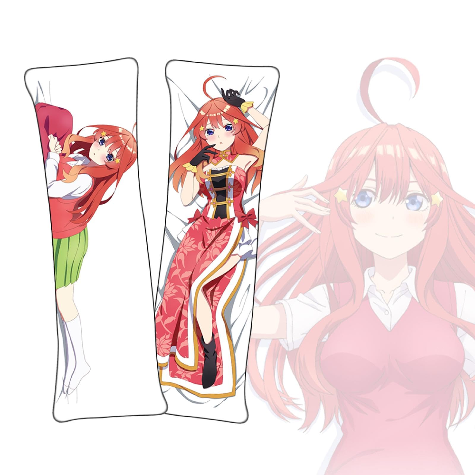 Federa Per Cuscino Body Pillow The Quintessential Quintuplets – Nakano Nino | Dakimakura Doppia Faccia In Tricot 2-way, Stampa HD, Varie Misure
