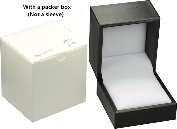 Black Ring Jewelry Gift Box for Wedding Proposal Engagement for Men Women