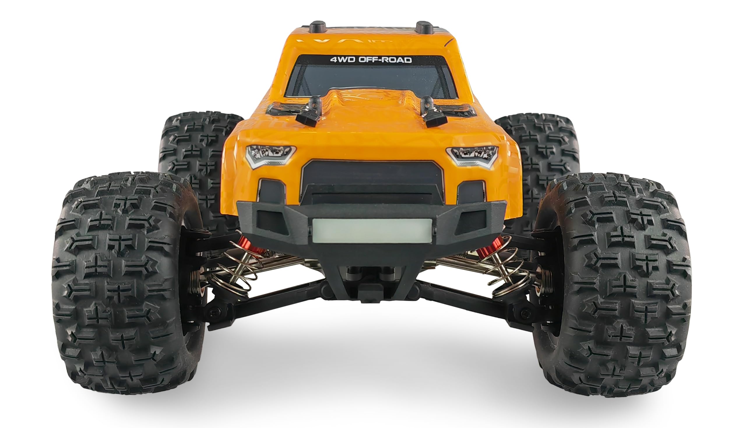 Amewi MEW4 Monster Truck Brushless 4WD 1:16 RTR, pomarańczowy
