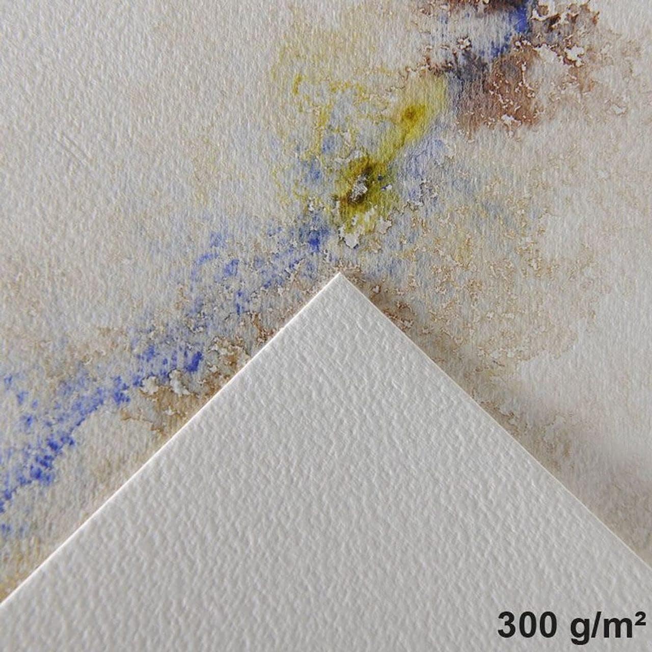 CANSON Montval, Bloco Colado por 1 Lado de Papel para Aquarela 300g/m², Grão Fino, Tamanho A3 (29,7x42cm)
