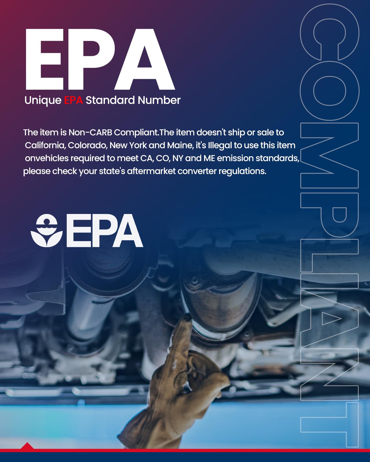 ZonCar Catalytic Converter, Fit for 20072019 Sequoia Tundra 4.6L 5.7L