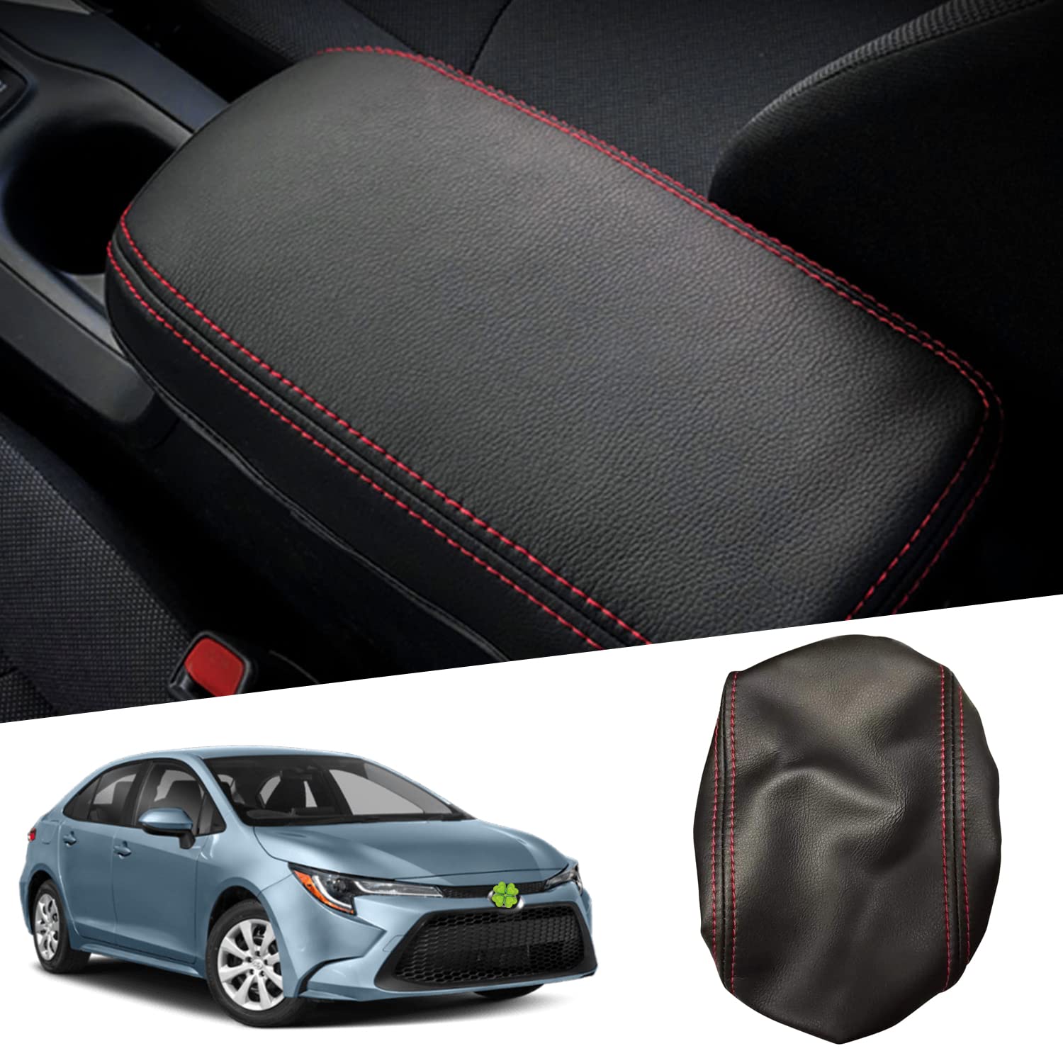 Ruiya2025 Corolla Armrest Cover for Toyota Corolla E210 Accessories Armrest Lid Cover Compatible with 2022 2023 2024 2025 Toyota Corolla Sedan/SUV/Hybrid/Petrol Interior Accessories