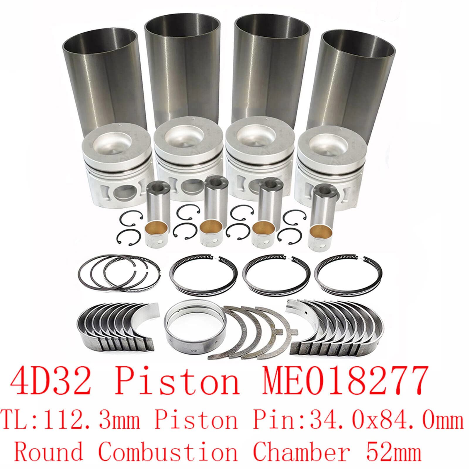 Amazon.com: Overhaul Rebuild Kit Without Gasket, Valve for  