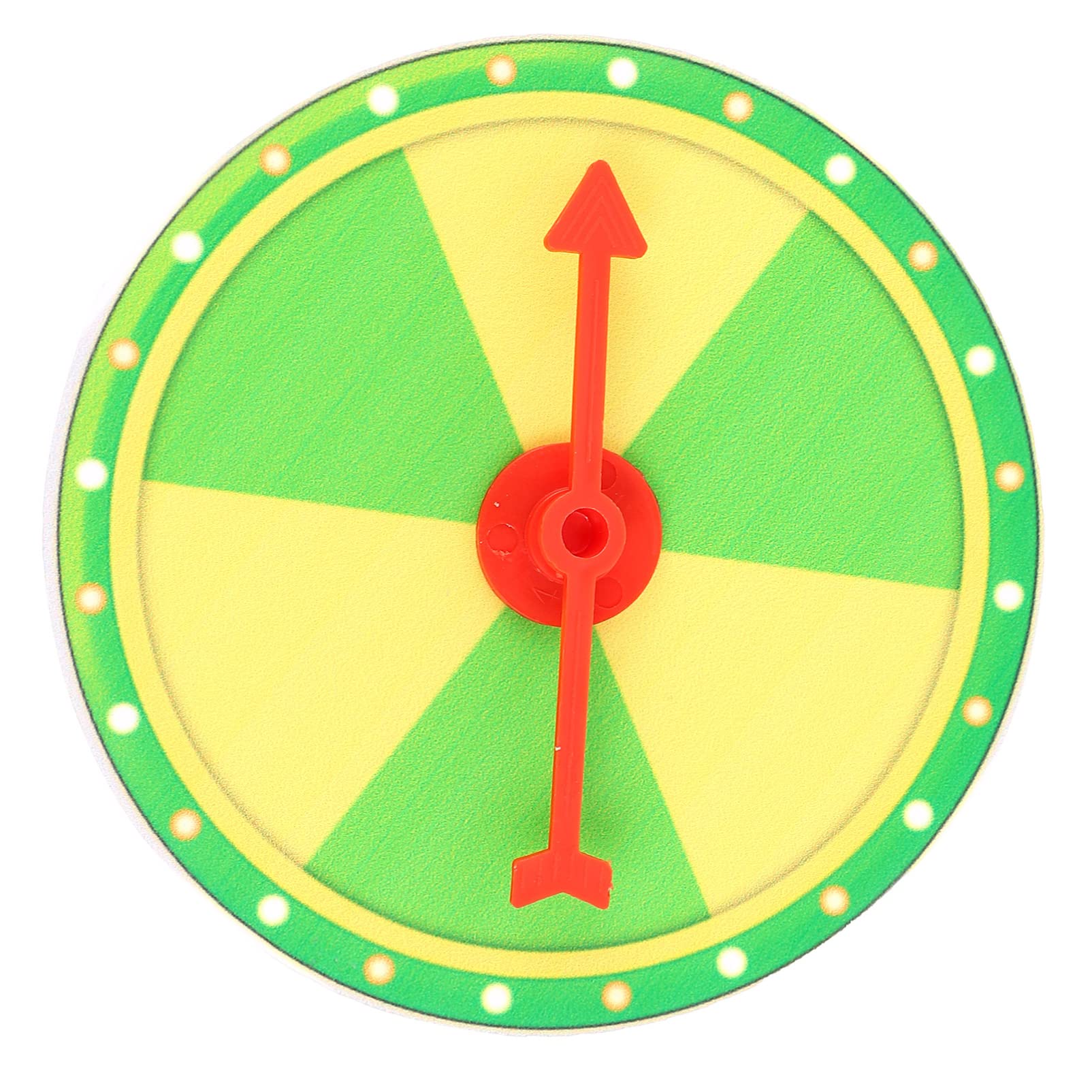 Toyvian Spinning Prize Wheel DIY Blank Wall Prize Wheel Rotating Arrows Math for Carnival and Trade Show Win The Fortune Game Yellow Green