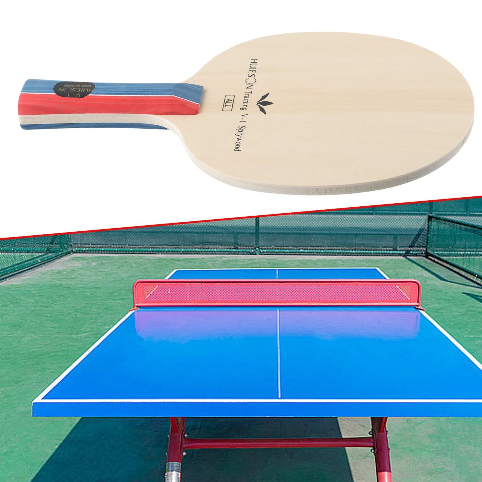 Lame en bois 5 plis pour raquette de ping-pong compatible Shakehand Grip et Pen Hold Grip