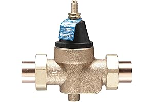 Watts LFN45BM1-DU-S Backflow Preventer Water Technologies Standard Capacity Pressure Regulator Valve Double...