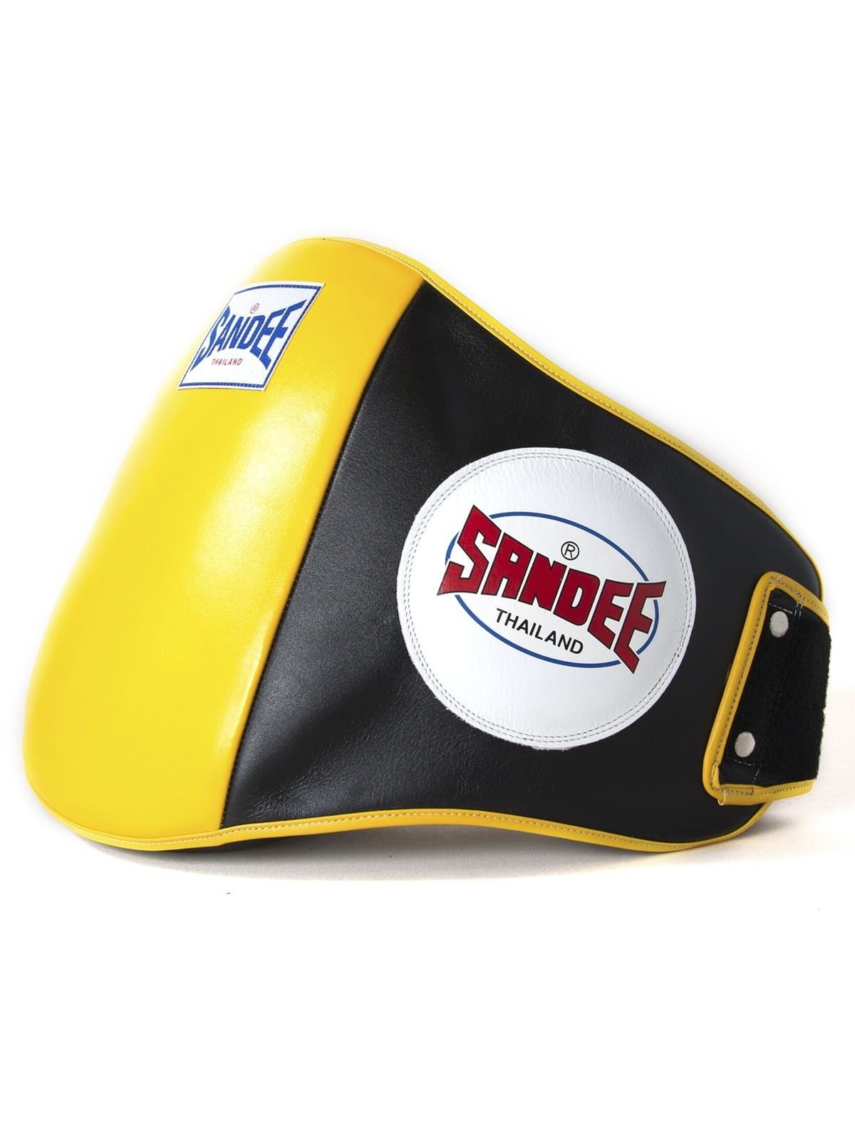 Sandee Noir et Jaune Cuir Tapis d'entraînement Boxe Muay-Thai