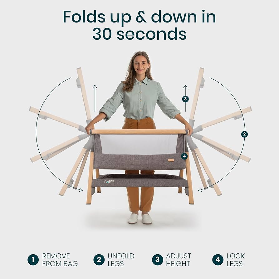 Amazon.com: Tutti Bambini CoZee® 2-in-1 Baby Bassinet