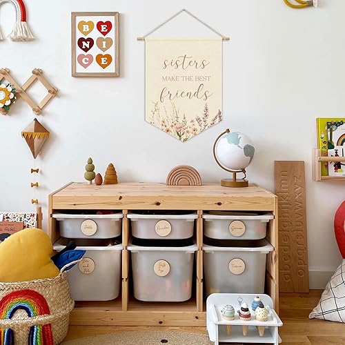 Miniatura 44 de Decoración de pared azul marino para habitación de niños, decoración de pared para dormitorio de niños, decoración de habitación de niños, Azul