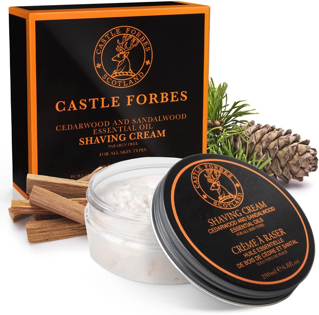 Castle Forbes Cedar/Sandalwood Shaving Cream 6.8 fl.oz.