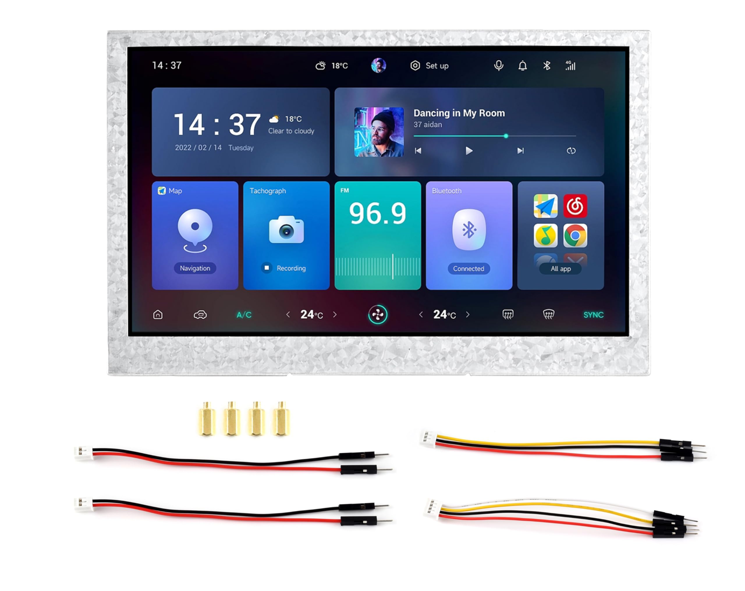 ESP32-S3 4.3inch Display Development Board, 800x480 Pixel IPS LCD Screen, 32-bit LX7 Dual-Core Processor, Up to 240MHz Frequency, Onboard CAN RS485