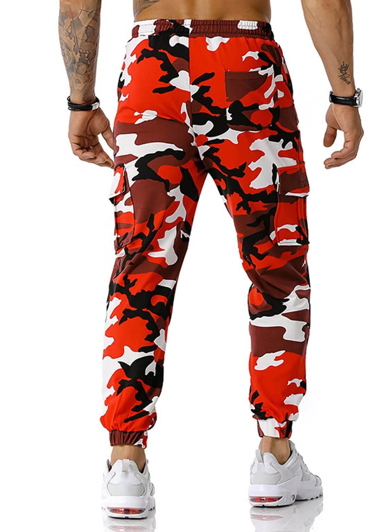 Pantaloni Cargo Pantaloni Joggers Pantaloni Running Sweatpants con Tasche Casual Gym Workout Athletic Pants Pantaloni Walking