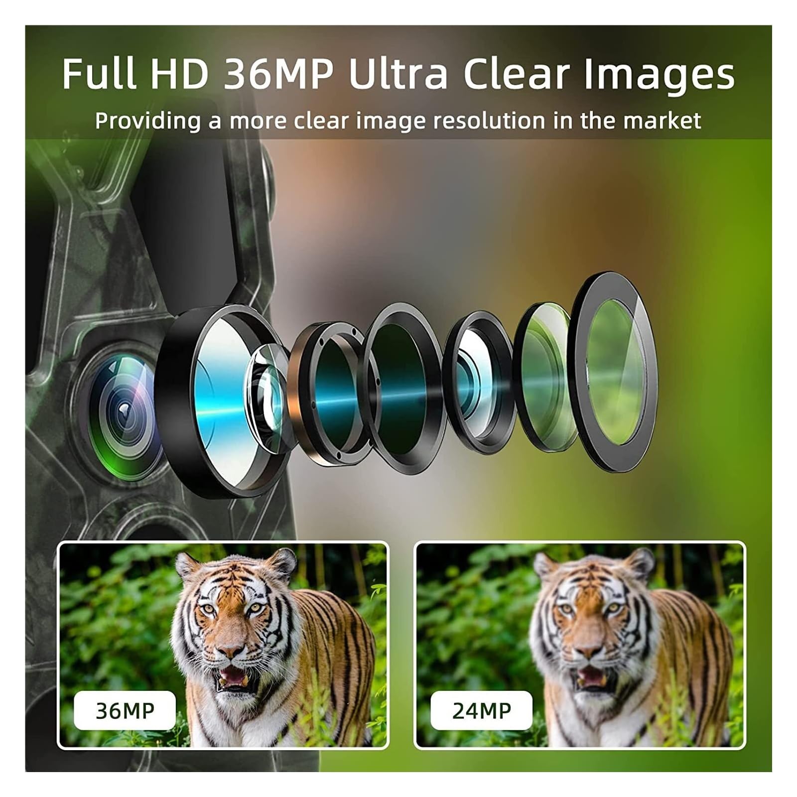 Kamera Obserwacji Dzikiej Przyrody Kamera Obserwacyjna Bezprzewodowe Kamery Myśliwskie Wildlife Night Vision Fotopułapki Monitorujące