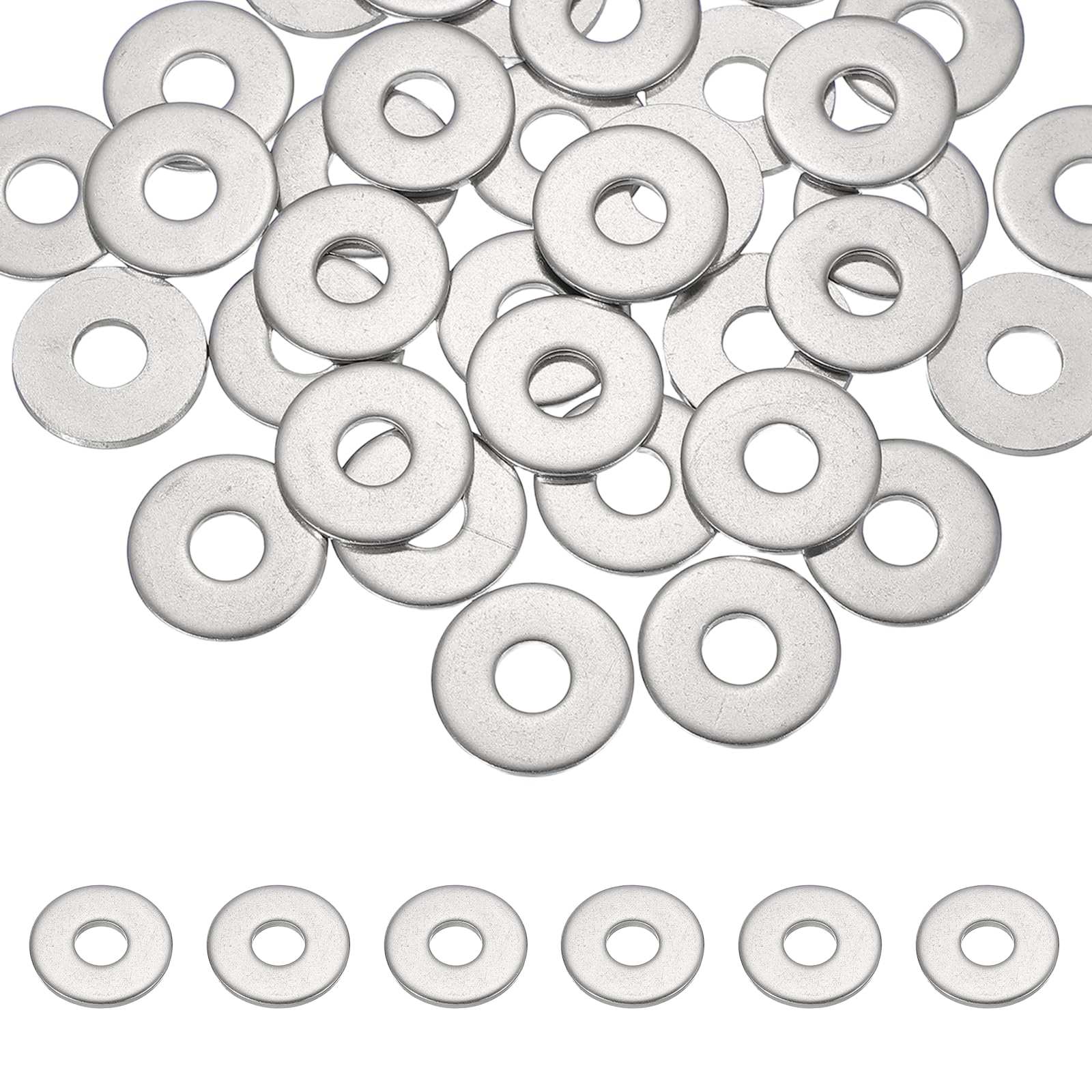 PATIKIL M8 x 24mm Metal Screw Washers Set, 36Pcs 304 Stainless Steel Flat Washers for Screws Bolts Factories Home Outdoor Projects