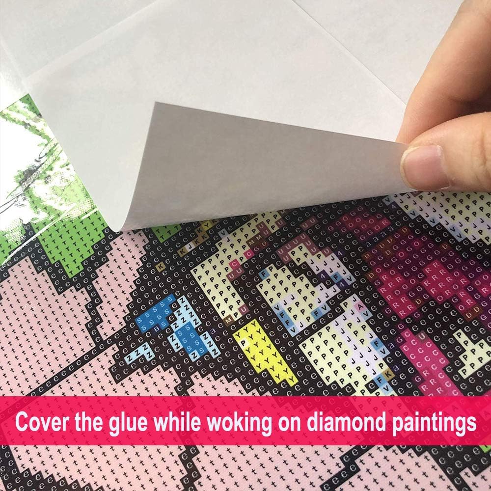 5D Diamond Painting Accessories Tools Kits 15X10 cm Release Paper Non-Stick Cover Replacement Sheet Diamond Painting Ideal Gift for Adults.