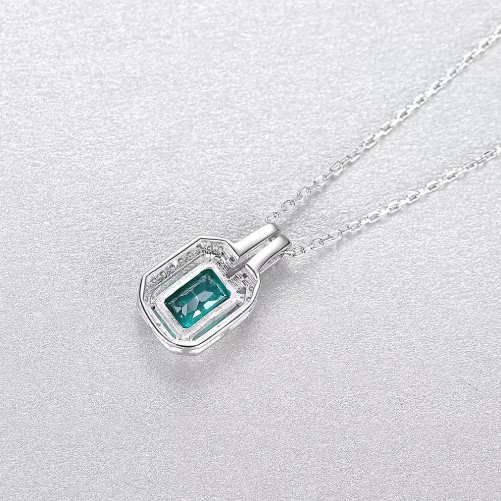 Naszyjnik z kamieniami szlachetnymi dla kobiet randki ślubne 925 Sterling Silver Link Chain Jewelry