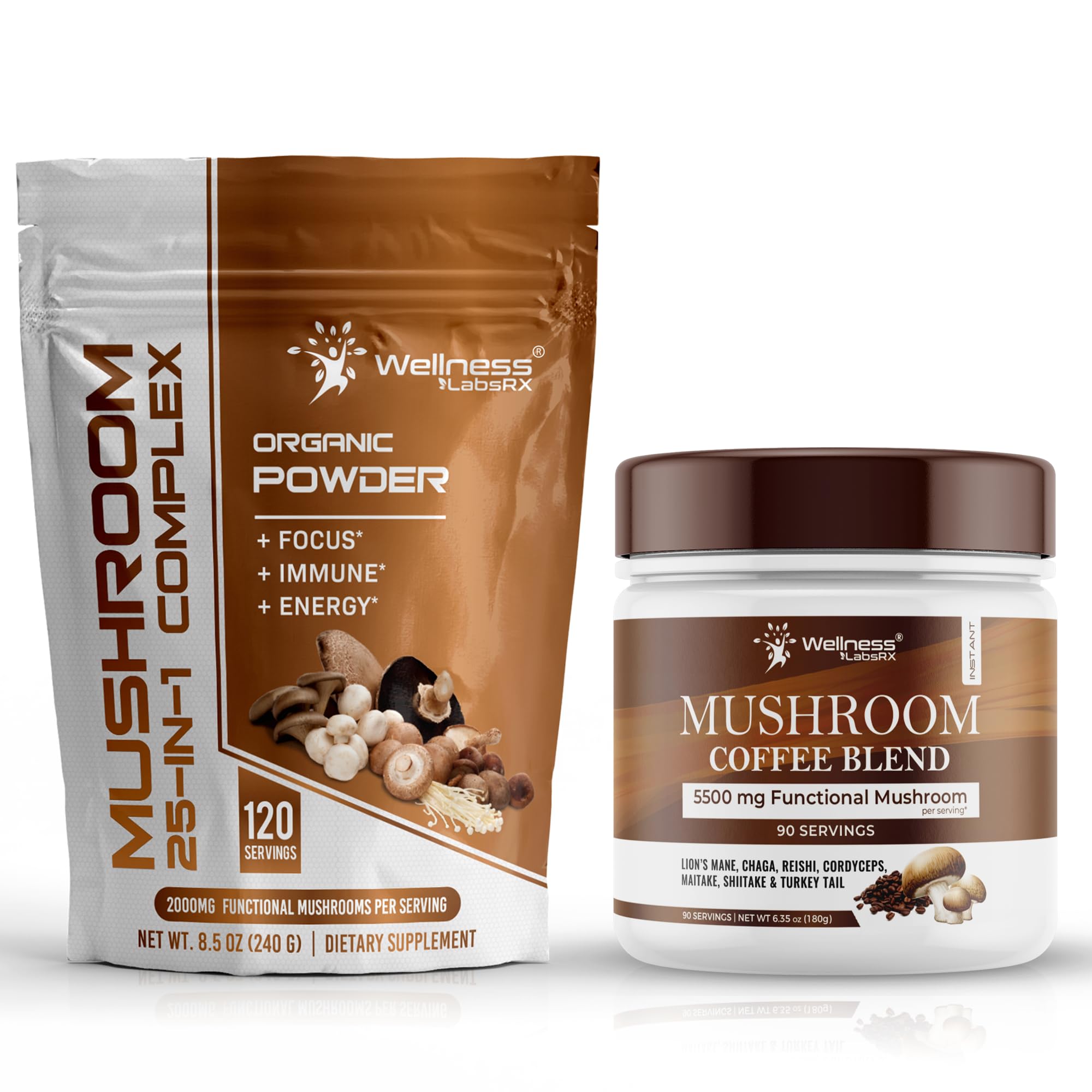 Café Aux Champignons Solve Labs 'Unwind' - 330 G - Boisson Relaxante Et Fonctionnelle - Neuf