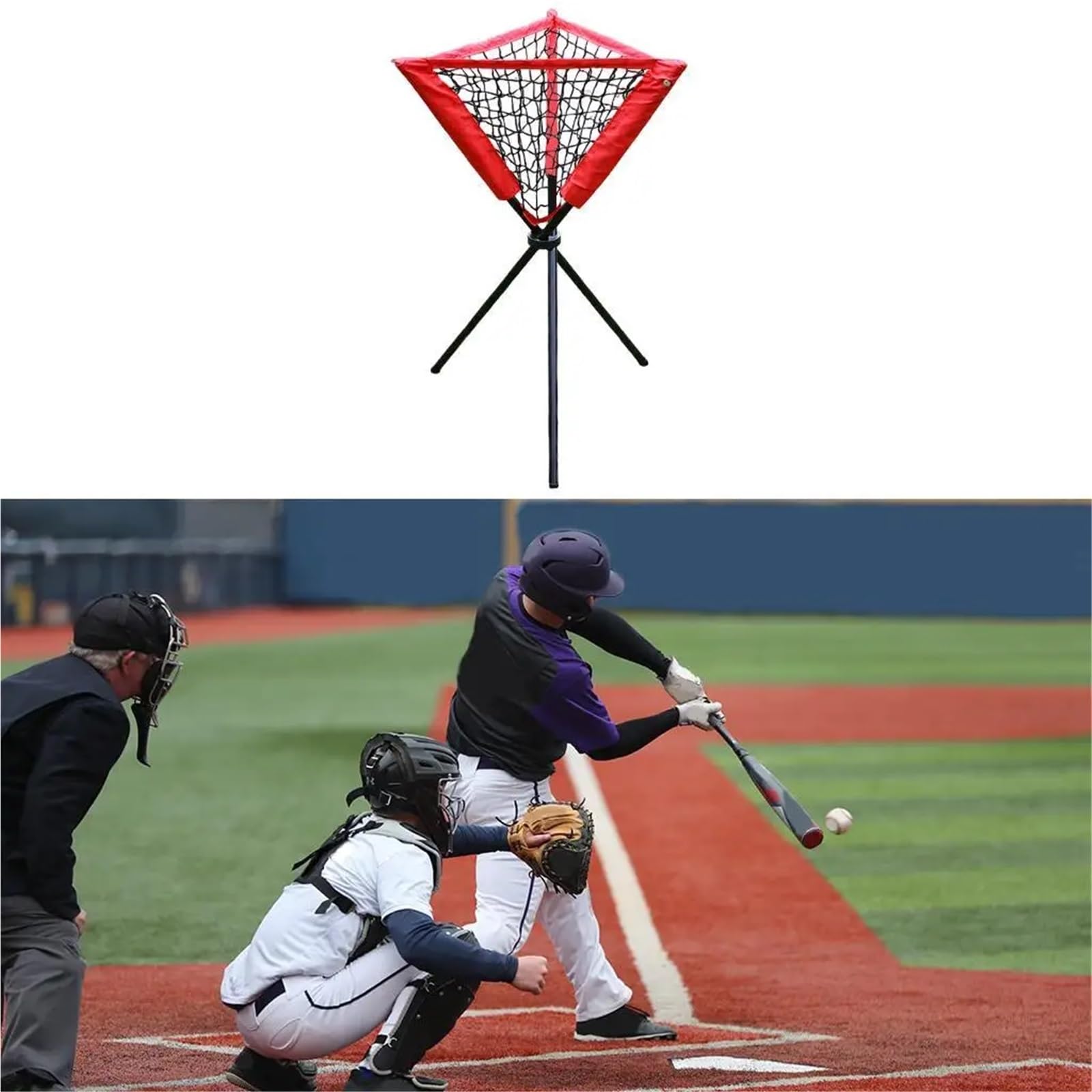Baseball Softball Stativ Batting Nets Ball Lagerung Mit Tragen Tasche FüR Baseball, FußBall