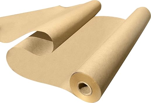 Made in USA Brown Kraft Paper Jumbo Roll 30" x 2400" 200ft Ideal for Gift Wrapping, Art, Craft, Postal, Packing, Shipping, Floor Protection, Dunnage, Parcel, Table Runner, 100% Recycled Material