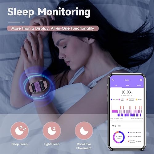 Miniatura 7 de Reloj inteligente para hombres, 120 modos deportivos con pantalla táctil HD de 1.83", resistente al agua IP67, monitor de sueño, llamada Bluetooth y