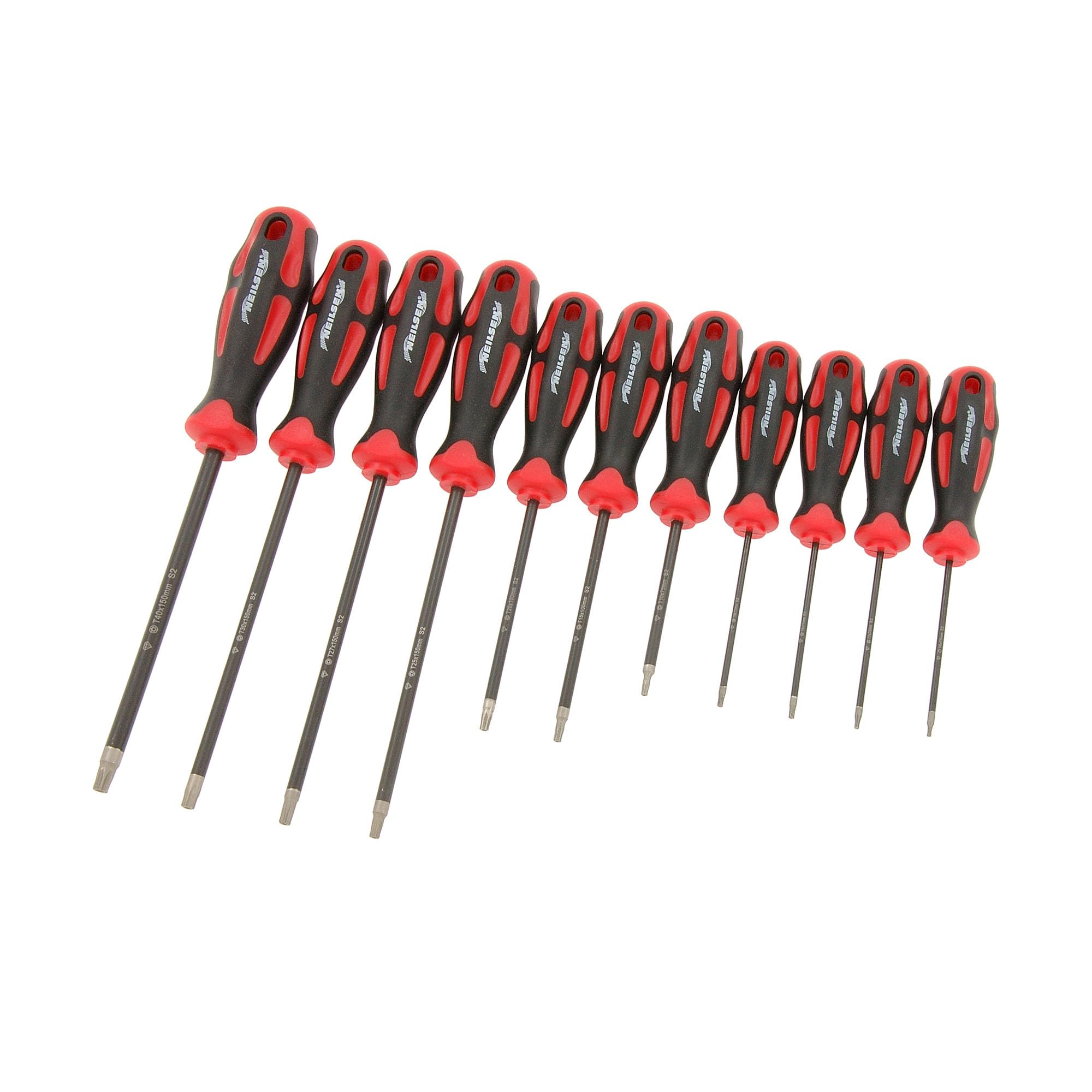 Neilsen 11 Piece Star Screwdiver Set T6 To T40 Magnetic Tips (Genuine Ct1782)