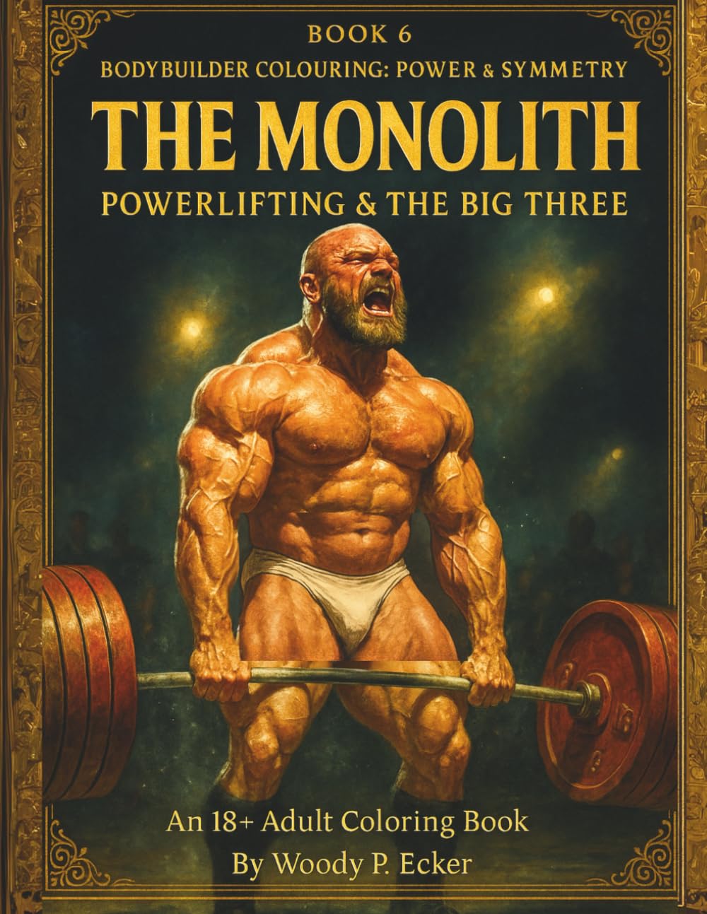 The Monolith — Bodybuilder Colouring for Adults (Book 6): Powerlifting & The Big Three | 82 Single-Sided Pages, 8.5″×11″: An 18+ Coloring Book of ... Colouring: Power & Symmetry (Adult Series))