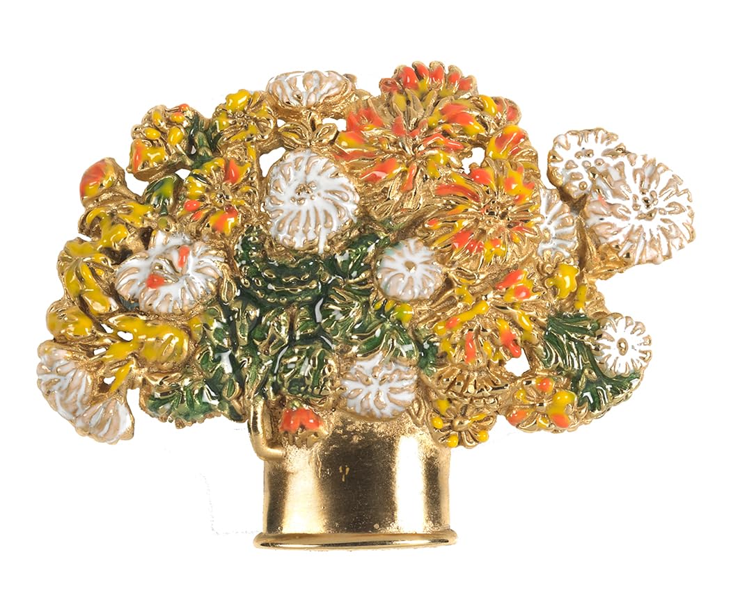 MADE IN USA - Chrysanthemums pin/brooch, From ILANET Museum Collection
