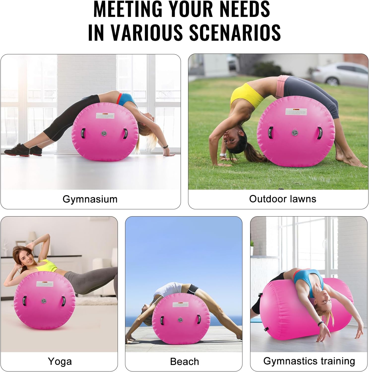 VEVOR Gymnastics Air Track Tumbling Mat,Inflatable Tumble Track with Electric Pump, Training Mats for Home Use/Gym/Yoga/Cheerleading/Beach/Park/Water VEVOR Gymnastics Air Track Tumbling Mat,Inflatable Tumble Track with Electric Pump, Training Mats for Home Use/Gym/Yoga/Cheerleading/Beach/Park/Water