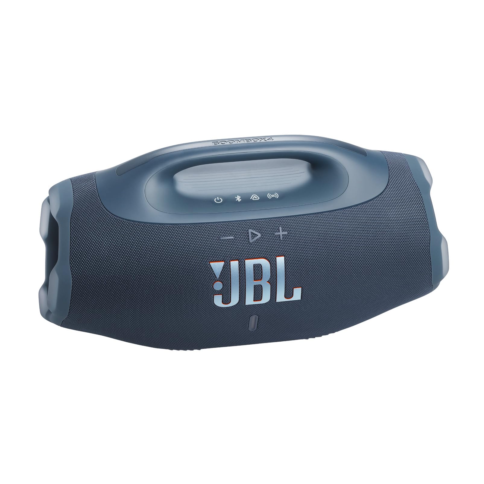 JBL Boombox 4 - Most Powerful Portable Waterproof Speaker with Massive Pro Sound, Up to 34 Hours of Playtime, & Multi-Speaker Connection by Auracast™ (Blue)
