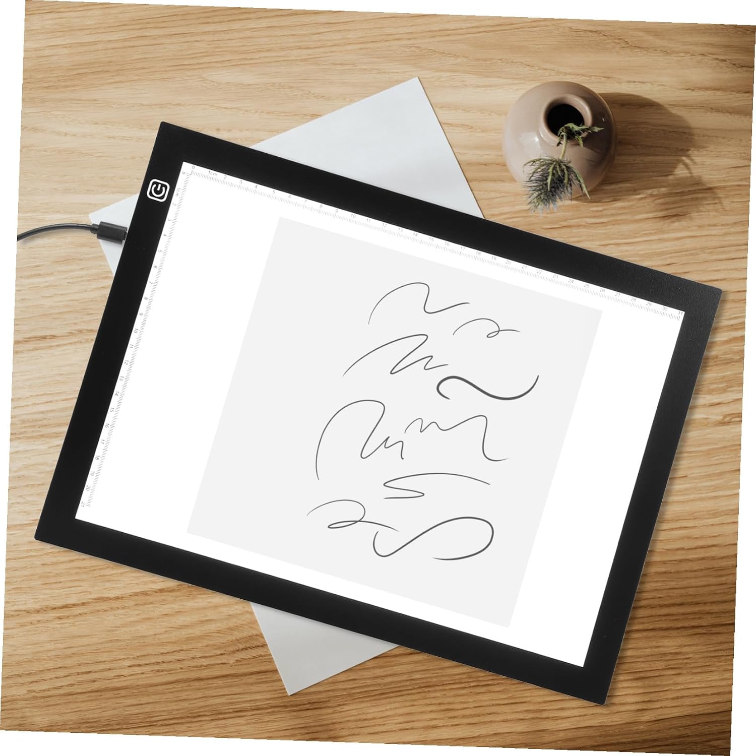 STOBAZA Portable LED Tracing Light Box with Brightness USB Powered Ultra-Thin Transparent Drawing Pad for Artists Animation Calligraphy Painting and Design