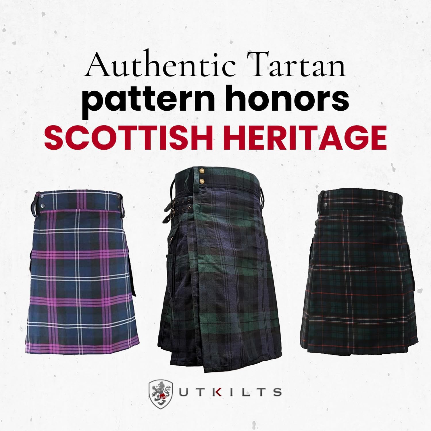 UT Kilts Men's Standard Tartan Utility Kilt, Modern Scottish Kilt for Everyday Wear, Tactical Kilts Adjustable Hip Straps - Image 7