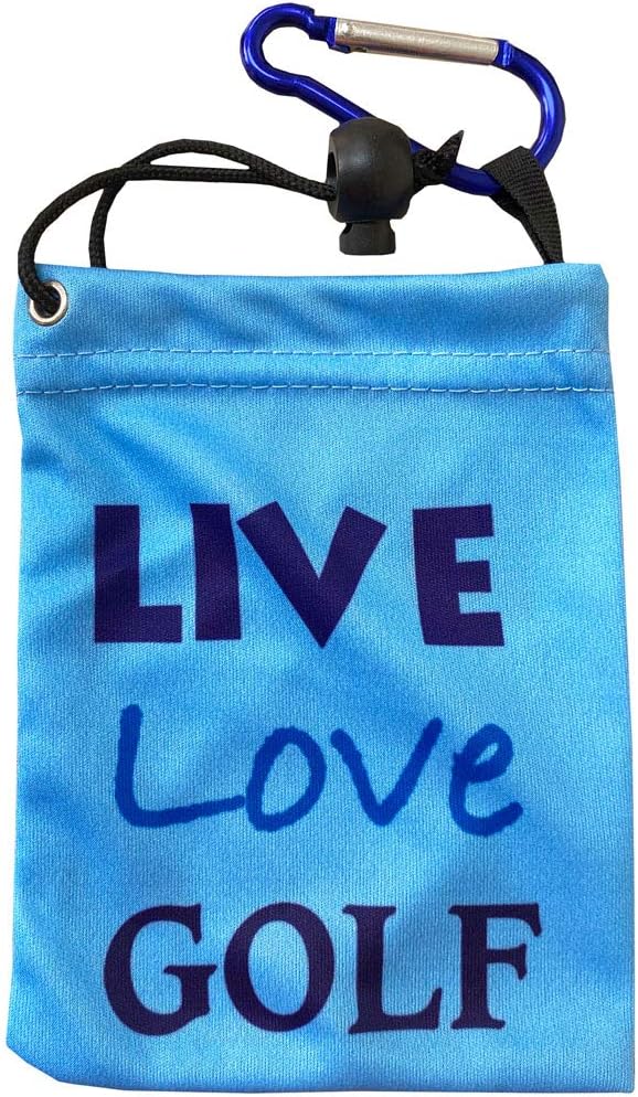 review Giggle Golf Par 3 - Golf Towel, Tee Bag with 4 Tees, and Bling Ball Marker with Hat Clip - Perfect Golf Gift for Women (Live Love Golf)