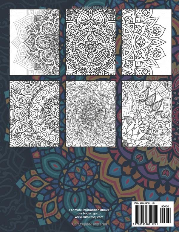 Vista 2 de Mandala Pattern Coloring Book A Mindful Coloring Book with Stress-Relieving Designs for Anxiety Relief and Relaxation. Adult Coloring Book.