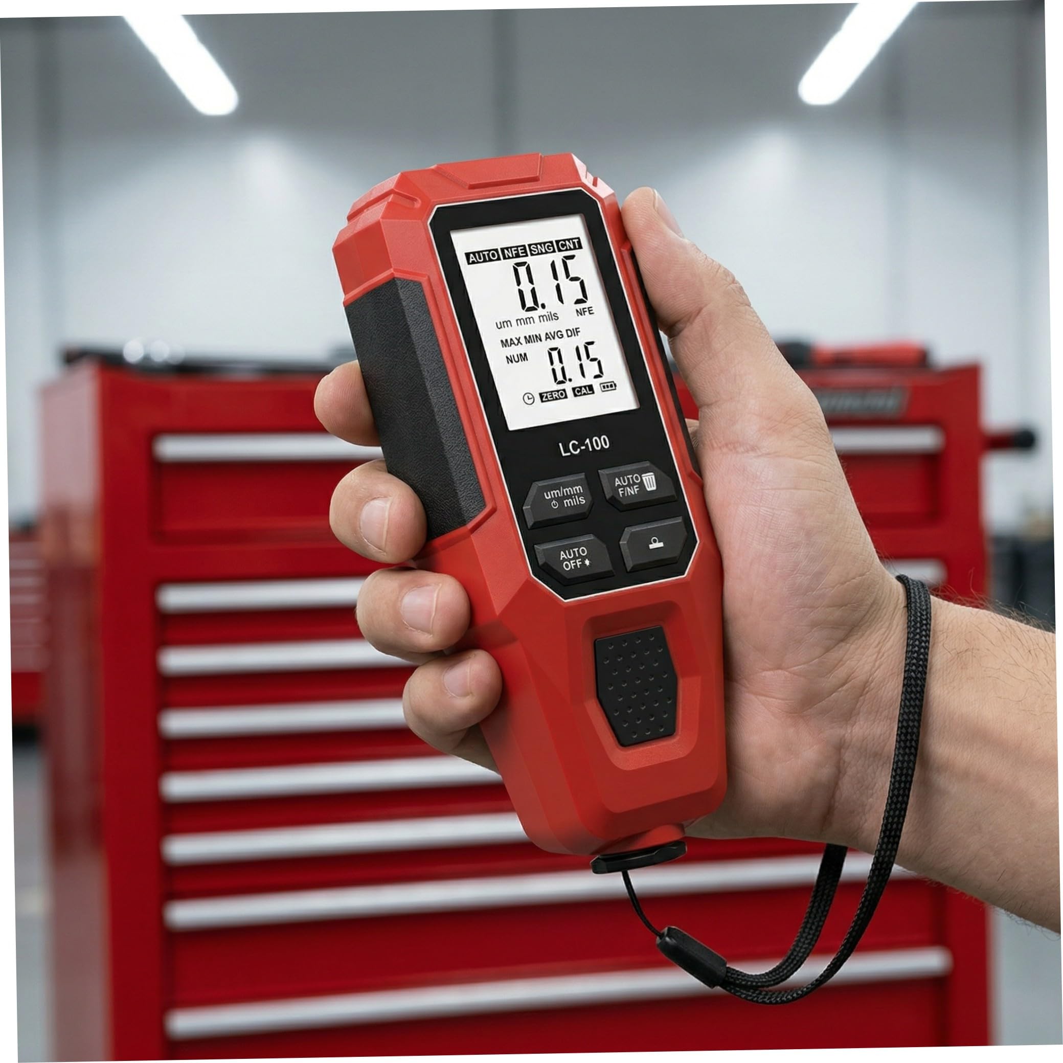Misuratore di Spessore Vernice Auto Digitale 0–2000μm