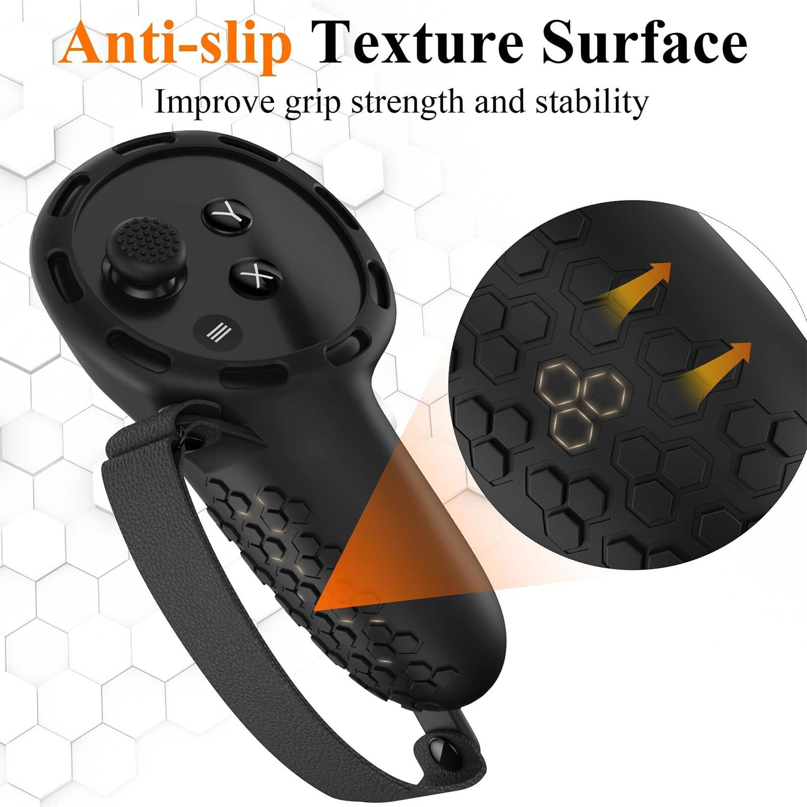 Ensemble de coques en silicone pour Meta Quest 3,Accessoires pour Meta Quest 3,Silicone pour Les articulations,une coque de protection pour manette de réalité virtuelle