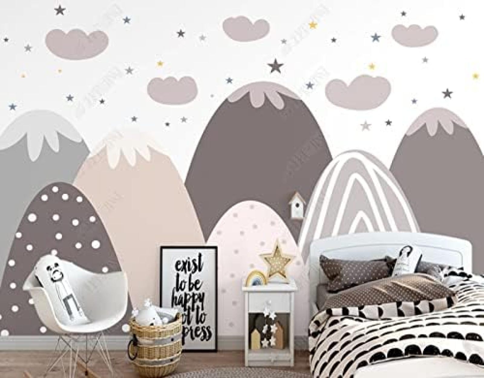 Papier peint 3D de salon Starry Night XLMING pour habiller un fond de meuble TV
