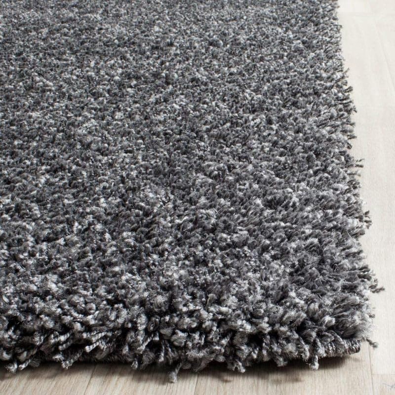 Image of Carpet for Living Room, Bedroom and Hall Handmade Microfiber Cozy Soft and Fluffy Shaggy Area Rug with 2 inch Thick Anti Skid Carpet [2x4 Feet Grey]