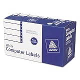 Dot Matrix Printer Mailing Labels, Pin-Fed Printers, 1.94 x 4, White, 5,000/Box – view 1