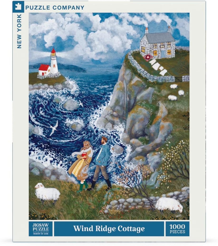 New York Puzzle Company - Loré Pemberton Wind Ridge Cottage - 1000 Piece Jigsaw Puzzle for Adults by Loré Pemberton