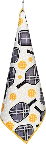 Miniatura 4 de Millie Rose - Toallas de pickleball con estampados de moda, bonitas toallas atléticas de microfibra y algodón de 15 x 17 pulgadas con clip de
