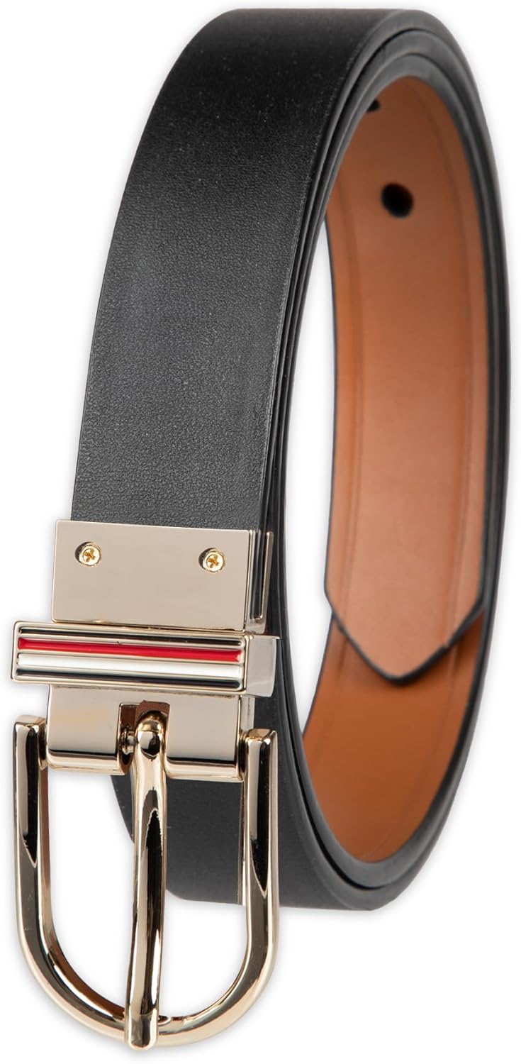Tommy Hilfiger womens Two-in-one Reversible Slim Width Casual Leather Belt for Jeans, Trousers and Dresses - Image 3